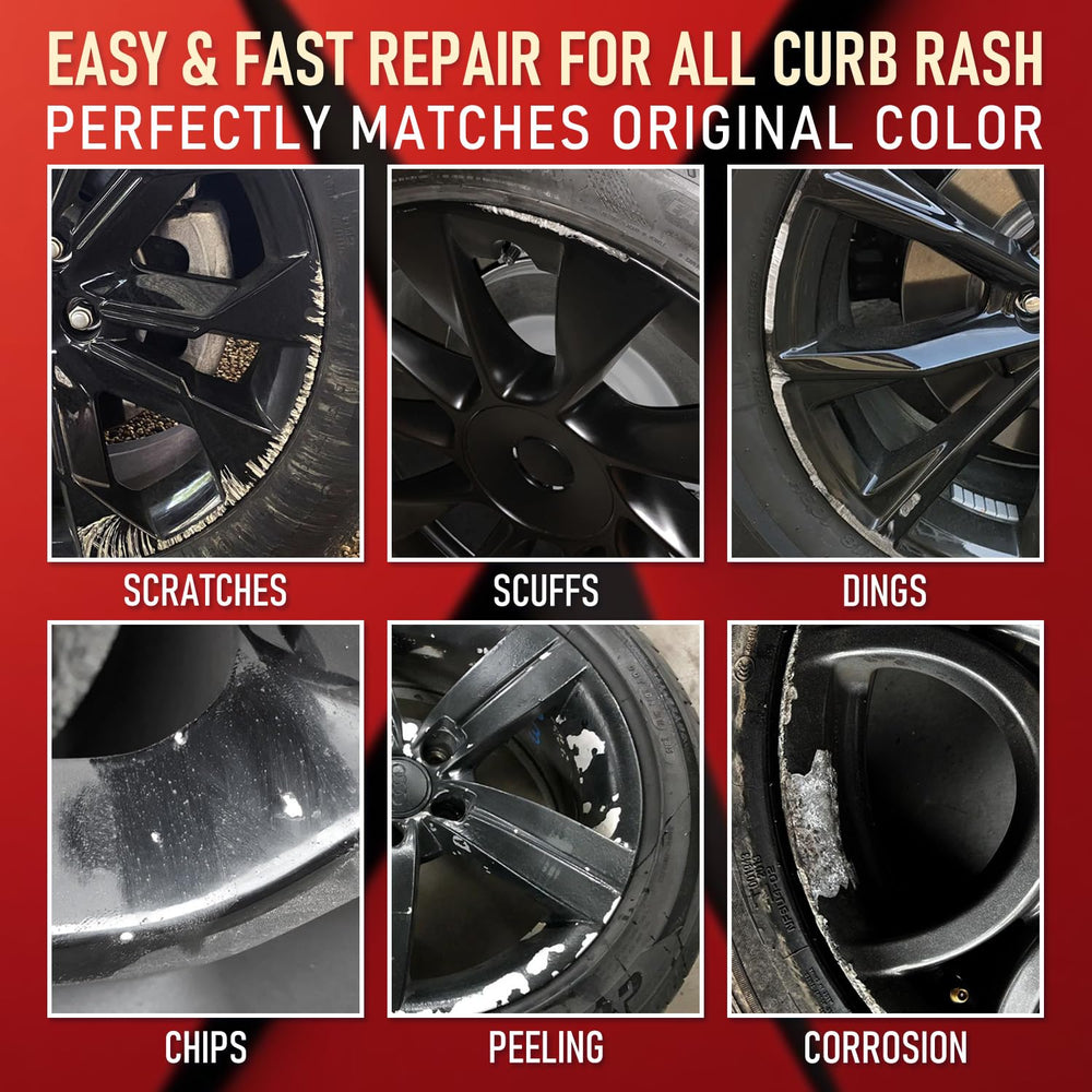 SMAPHY finish blending with original wheel paint to conceal curb rash