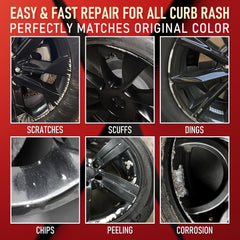 SMAPHY finish blending with original wheel paint to conceal curb rash