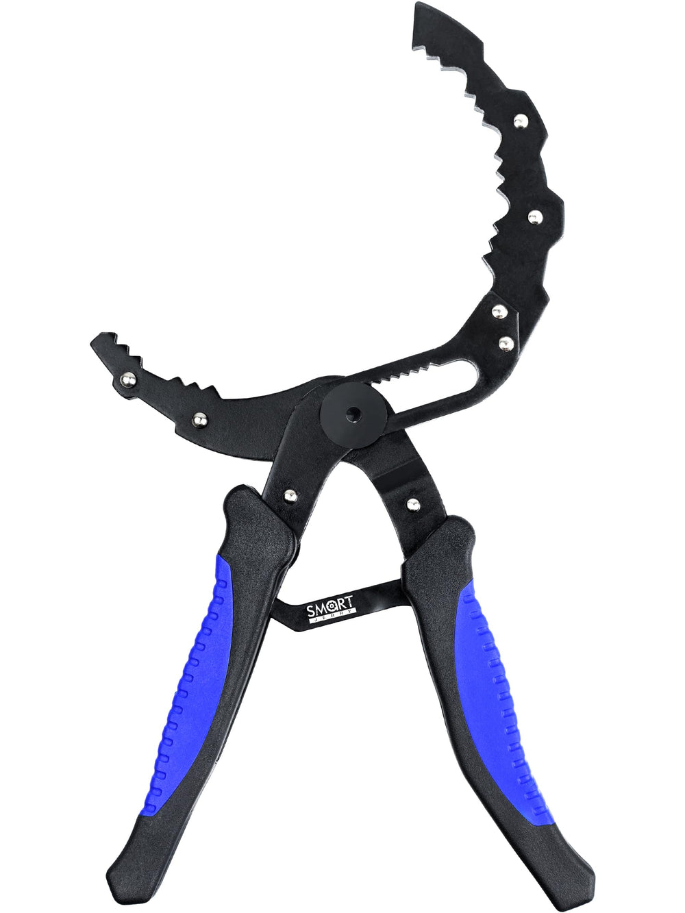 SMART JERRY adjustable oil filter wrench in action for 2-5 inch filters.