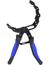 SMART JERRY adjustable oil filter wrench in action for 2-5 inch filters.