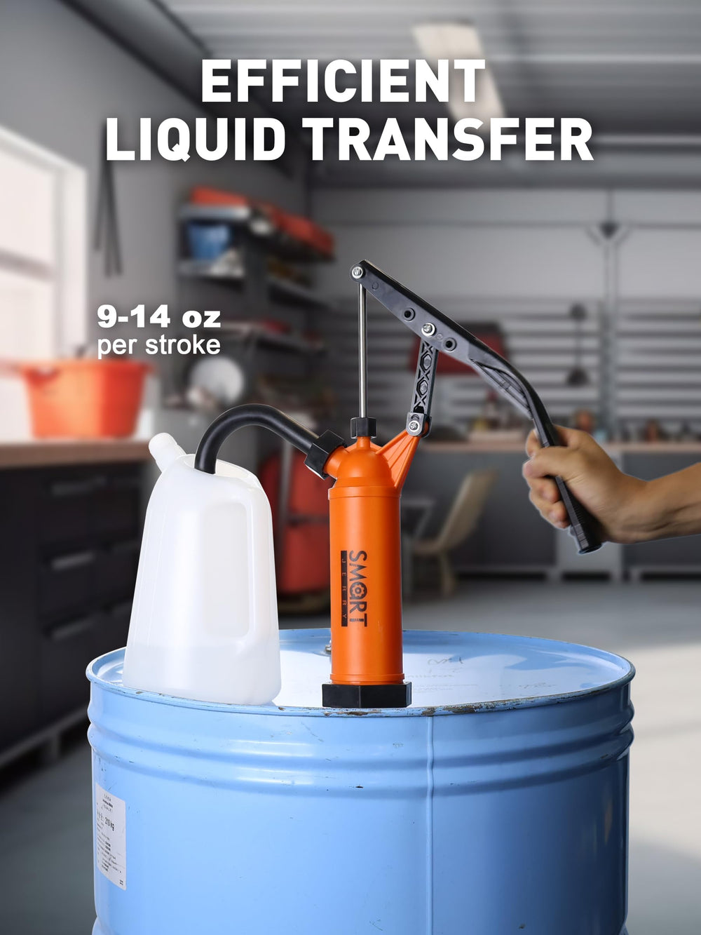 SMART JERRY includes PTFE tape to minimize spills