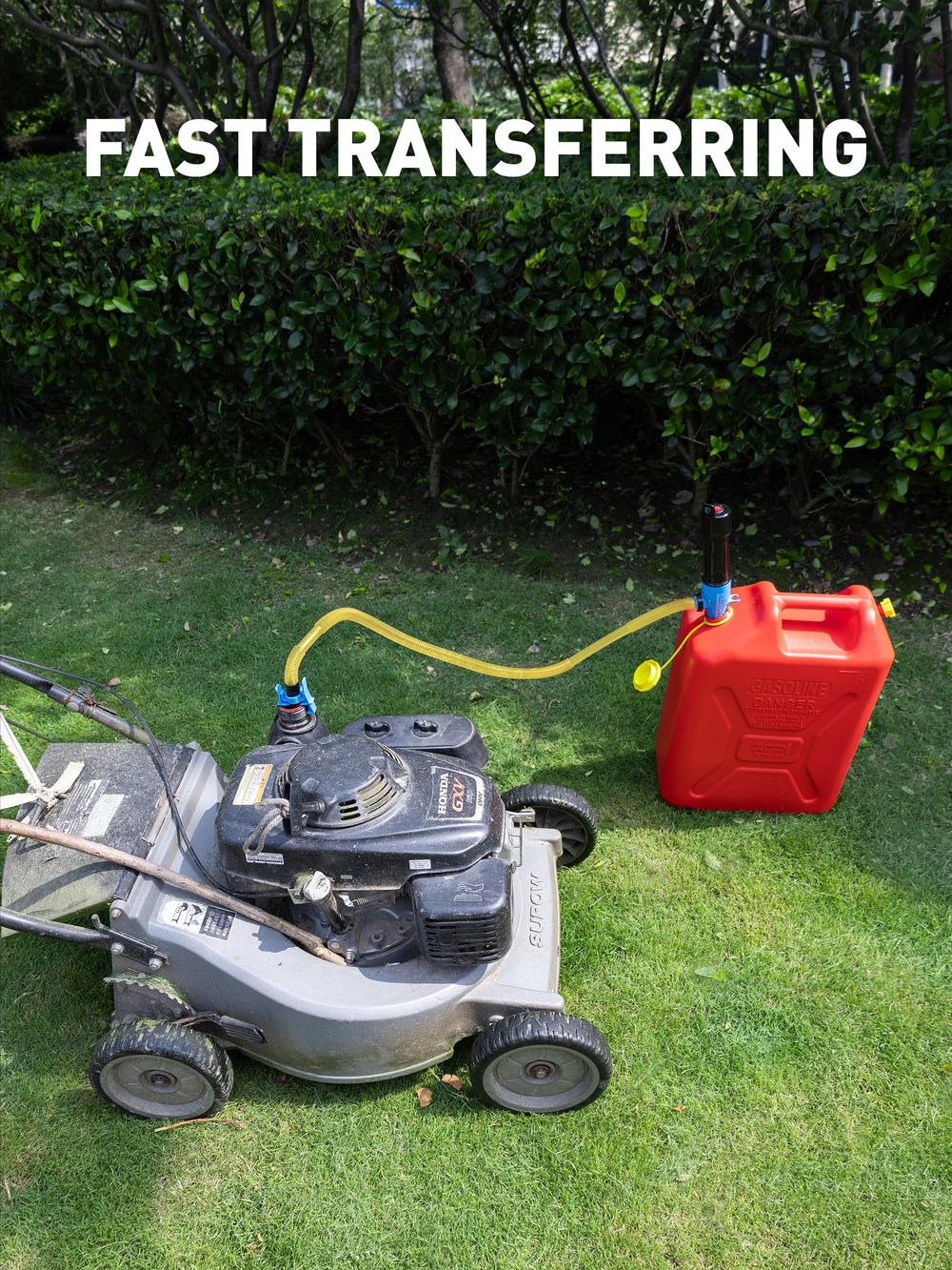 SMART JERRY water transfer capability suitable for non-oil liquids.