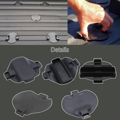 Smartang OEM 5th Wheel Mount Cover installed on a truck depicts a clean exterior finish.