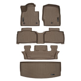 SMARTLINER Explorer 3-row mats behind the 3rd row protect carpets from spills and mud
