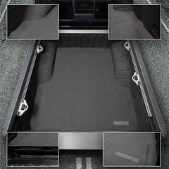 SMARTLINER K0410 bed mat installed in Ranger interior, easy to rinse clean.