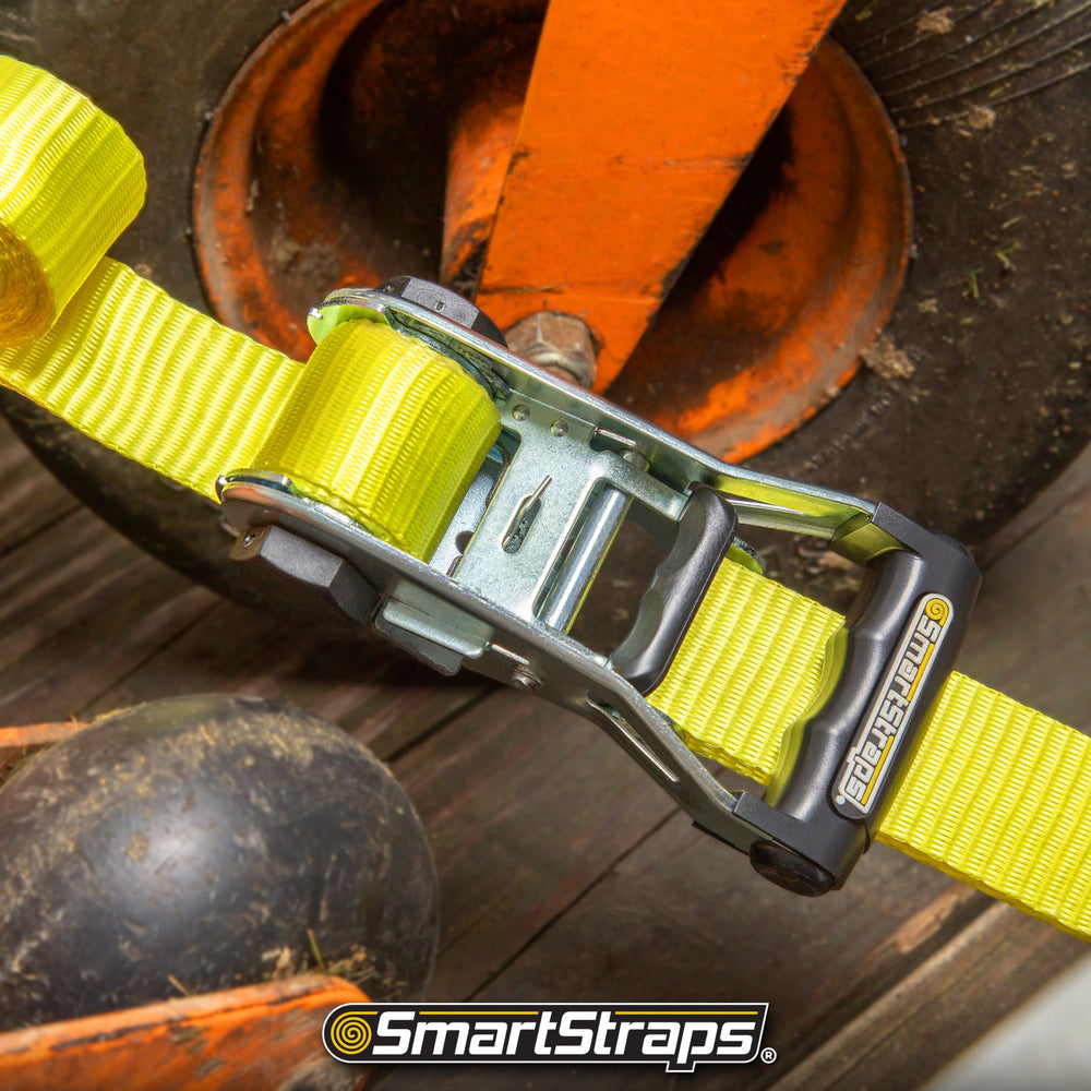 SmartStraps 2-pack in use with secure tie-down on cargo