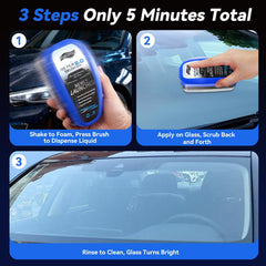 SMILCHA multi-surface cleaner protects glass and leather surfaces during cleaning.