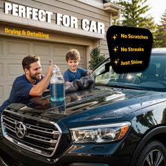 SMINDER 2-pack 1200 GSM car drying towels durable and machine washable.