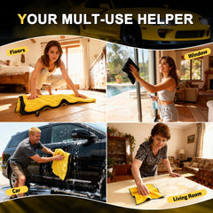 SMINDER 3-pack detailing kit showing versatile towels
