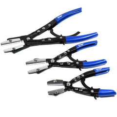 SMOTIVEPRO 8-inch jaws demonstrate precise pinch-off for small hoses.