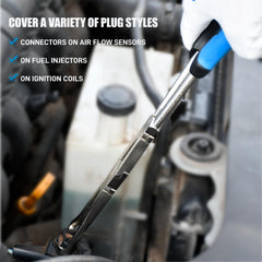 SMOTIVEPRO 13-Inch electrical disconnect tool simplifies automotive connector removal tasks.
