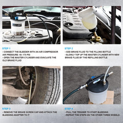 SMOTIVEPRO brake bleeder with integrated silencer reduces pumping noise.