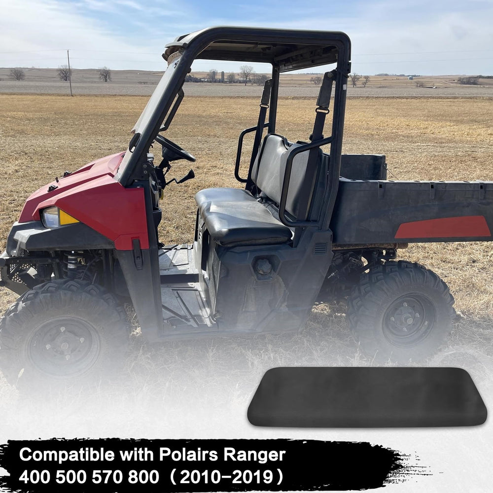 smotrcc upgrade utv seat cover on Polaris Ranger 500 midsize shows snug OE-like fit