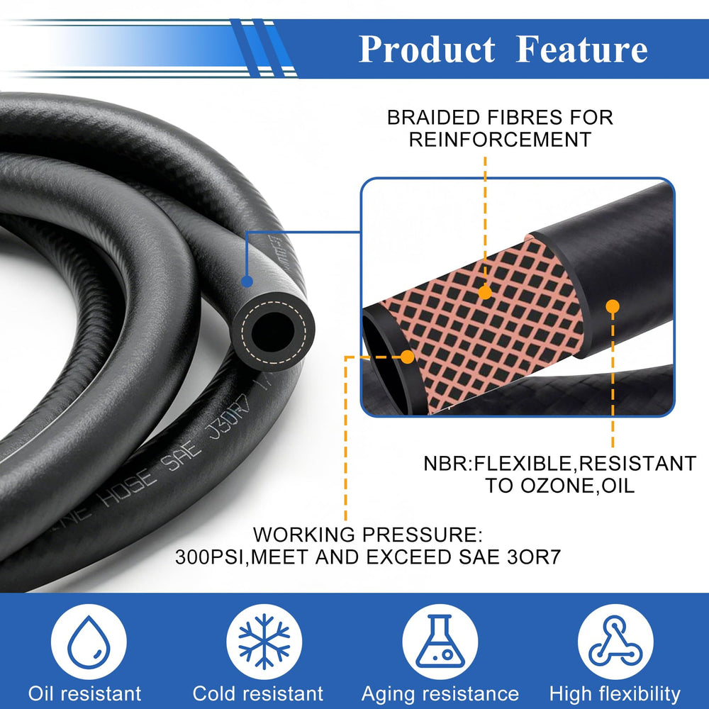 Smseace 5/16 inch ID hose suitable for small engines