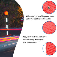smseace red round reflector with screws enables quick outdoor installation
