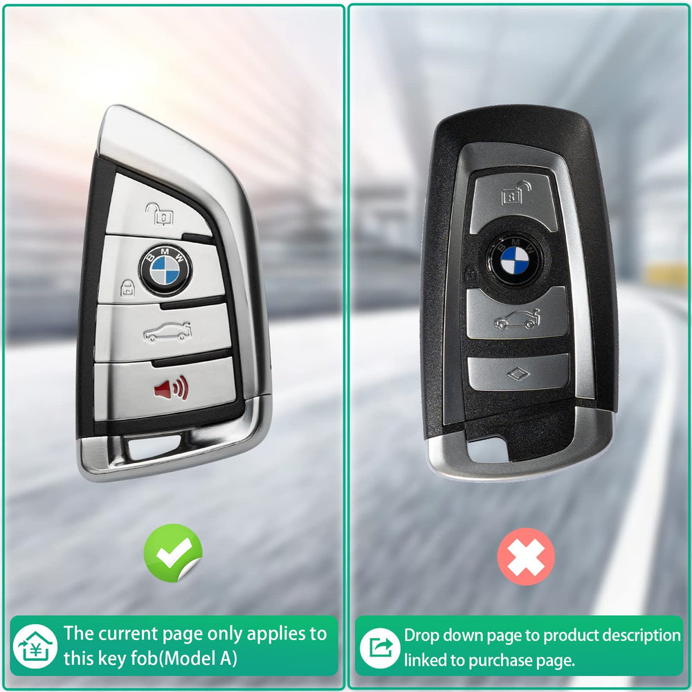 Smyfob BMW Key Fob Cover compatibility range, fits multiple BMW models for versatility.
