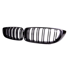 SNA F32 kidney grille right with black double slats, easy OEM-style replacement.