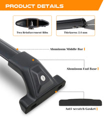 Snailfly crossbars no-drill installation mounts quickly to factory rails.