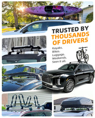 Snailfly Palisade crossbars maintain sunroof clearance during travel