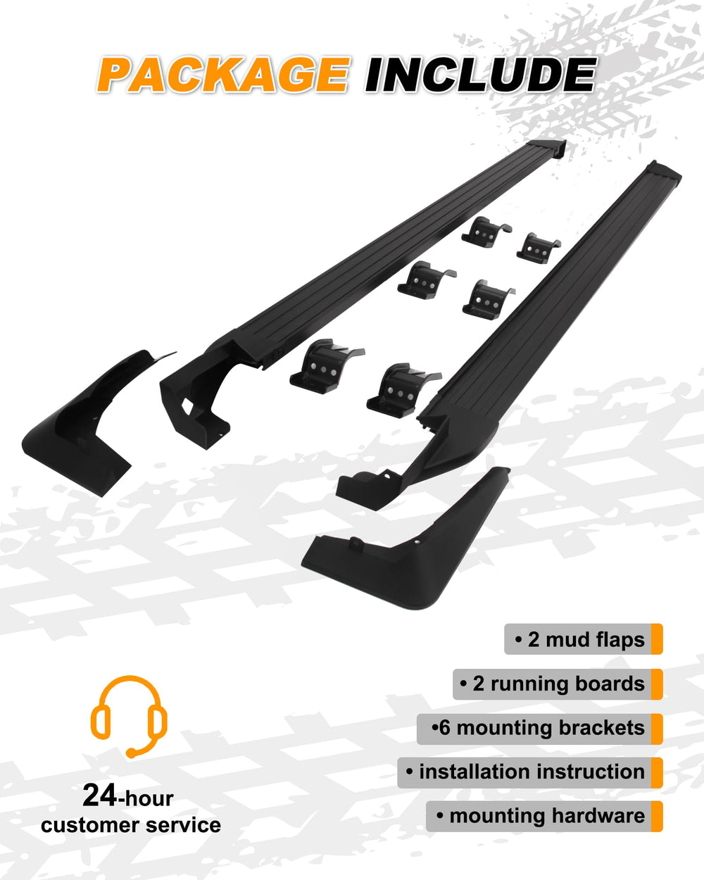 Snailfly side steps support up to 350 pounds.
