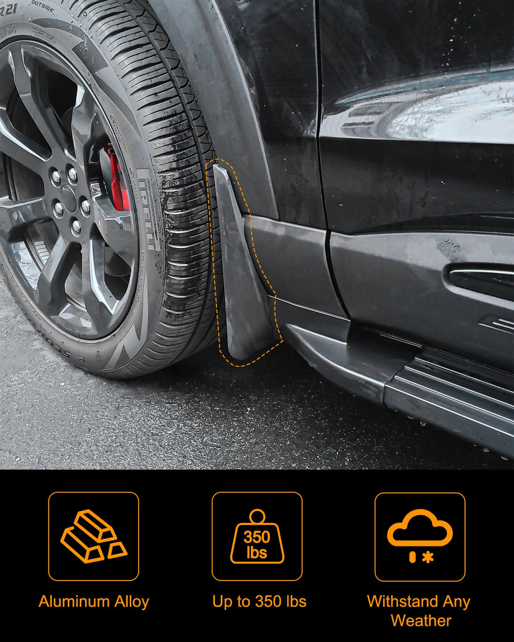 Snailfly anti-slip step provides secure footing during entry and exit.