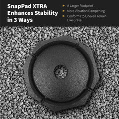 SnapPad XTRA Singles in action on a campsite show stability