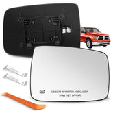 SNEMEEY passenger-side mirror glass for Dodge Ram, precise OE-style replacement