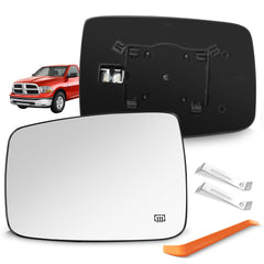 SNEMEEY left mirror glass for Dodge Ram with precise fit and easy replacement
