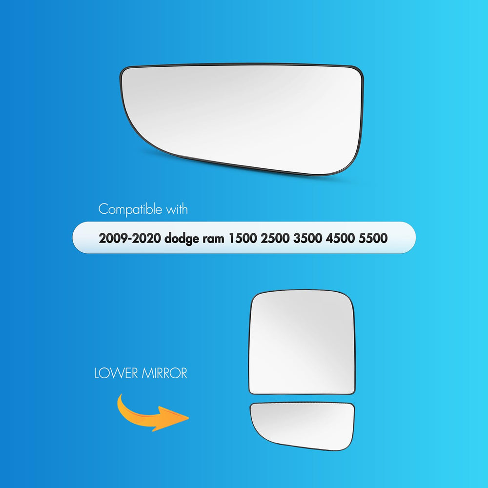 SNEMEEY Ram tow mirror backing plate provides durable mounting for rugged driving