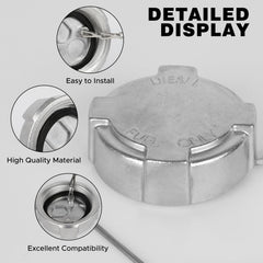 Top-view of Snobli cap on Freightliner M2 demonstrates thread engagement