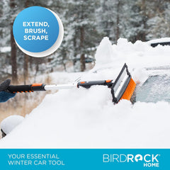 Snow MOOver double-sided brush head with squeegee and bristles for versatile cleaning.