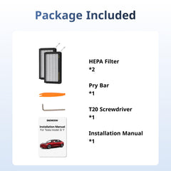 SNOWOOW Model 3/Y cabin air upgrade ideal for pollen season.