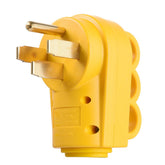 SnowyFox RV 50A plug with copper pins enables stable, high-current connections.