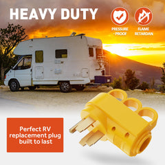 SnowyFox RV plug ships with easy installation instructions for quick setup.