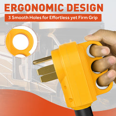 SnowyFox 50A plug package includes the plug and instruction for ready use.