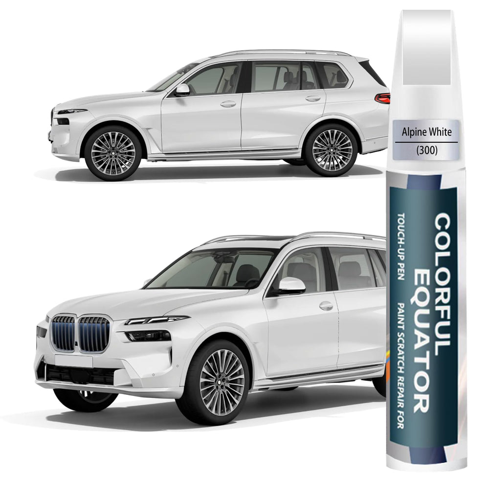 SNSIR Alpine White BMW touch-up paint bottle with color-matched finish for seamless repairs.