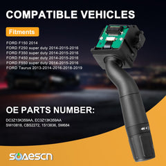 SOAESCN DC3Z13K359AA turn signal switch for Ford F-250, precise lever for lane changes