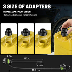 SoakSea adapter set provides three sizes for airtight seal with cans.