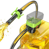 SoakSea fuel transfer pump with auto stop sensor demonstrates spill-free refueling.