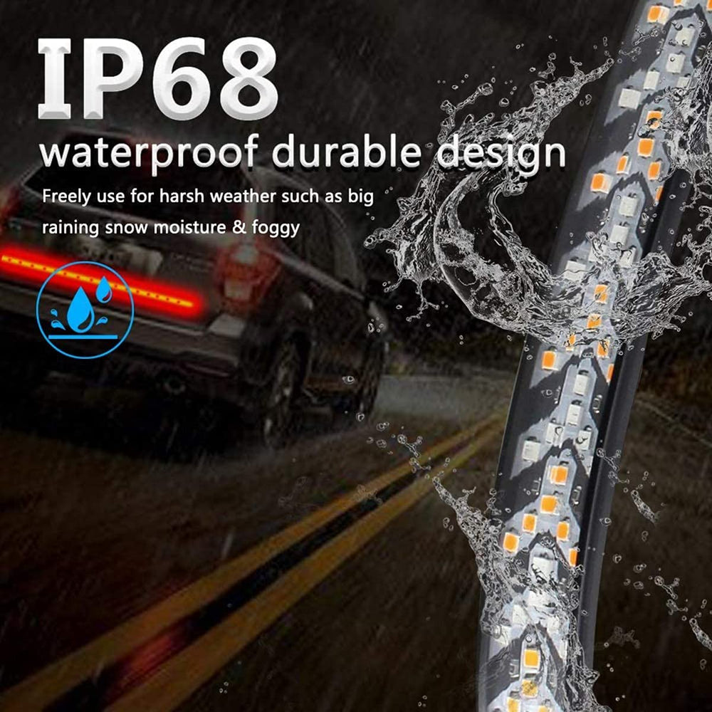 SOCAL-LED LIGHTING Four-function lighting options customize signaling for different situations.