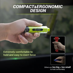 SodaRide durable shell resists drops and harsh conditions during emergencies