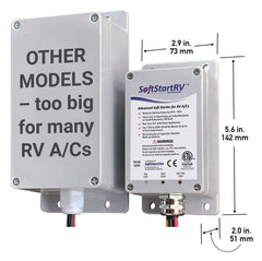 SoftStartRV waterproof enclosure emphasizes rugged protection in outdoor conditions.