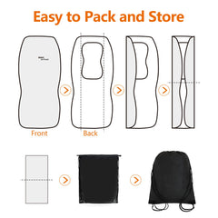 Sojoy IsoTowel breathable microfiber layer keeps you comfortable.