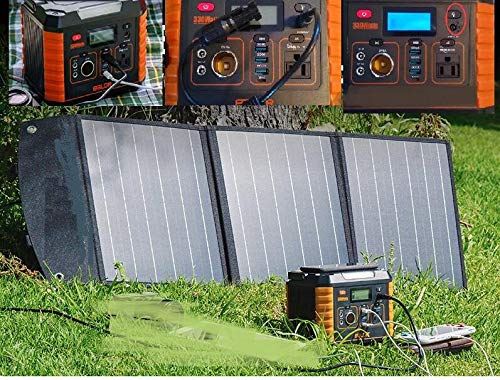 SolarEnz portable power station solar generator setup.