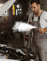 Solary Evap Smoke Machine Built-in Pump enables portable, source-free testing.