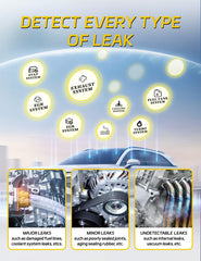 Solary SD302 fuel tank test setup highlights leak localization and pressure checks.