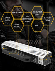 Solary IR lamp used on car bodywork to dry panels efficiently.