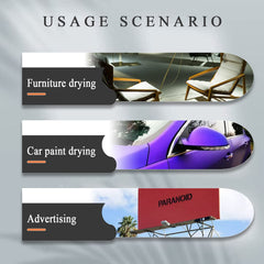 Solary Paint Drying Lamp aids streak removal with steady heat across surfaces