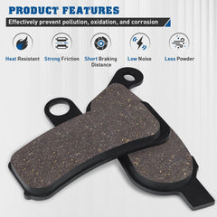 SOLLON front brake pad for Dyna Wide Glide delivers reliable stopping power under heat