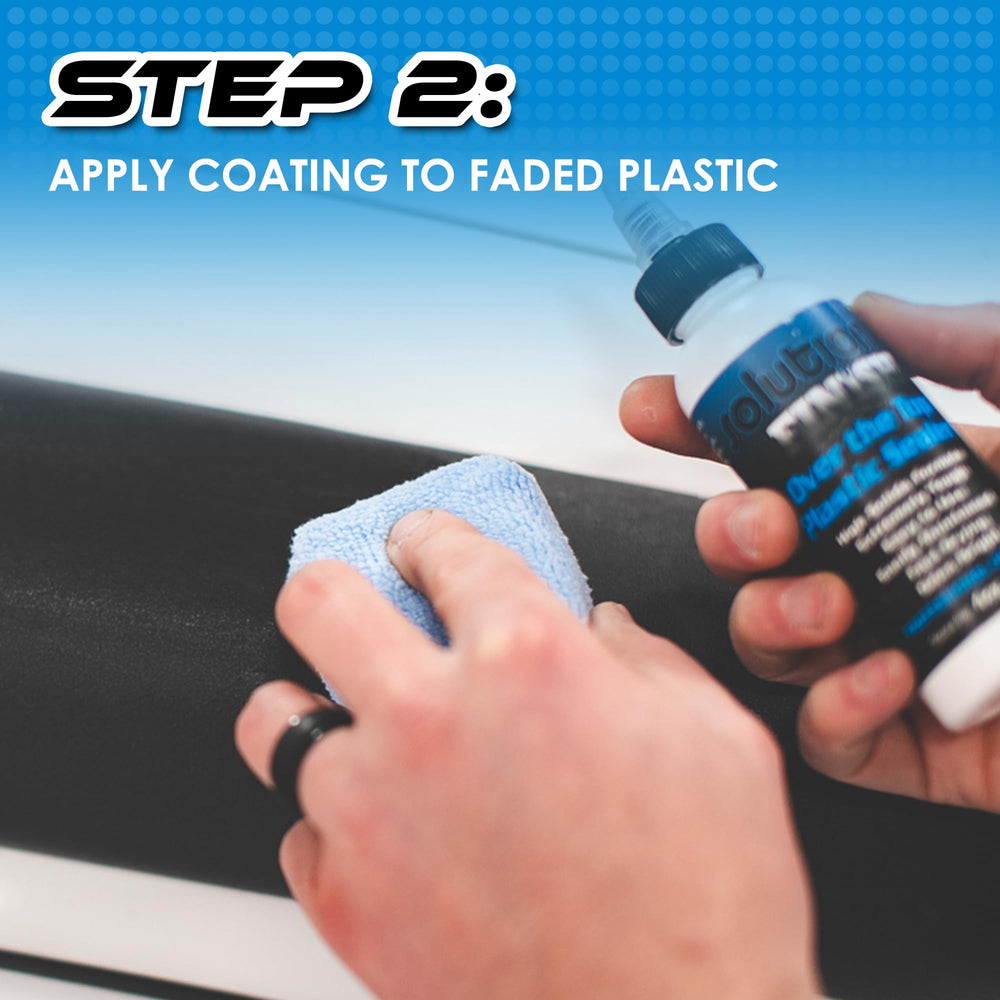 Mirrors, bumpers, and mudflaps protected with Solution Finish sealer